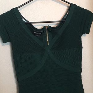 Green Bondage Bodycon by Bebe